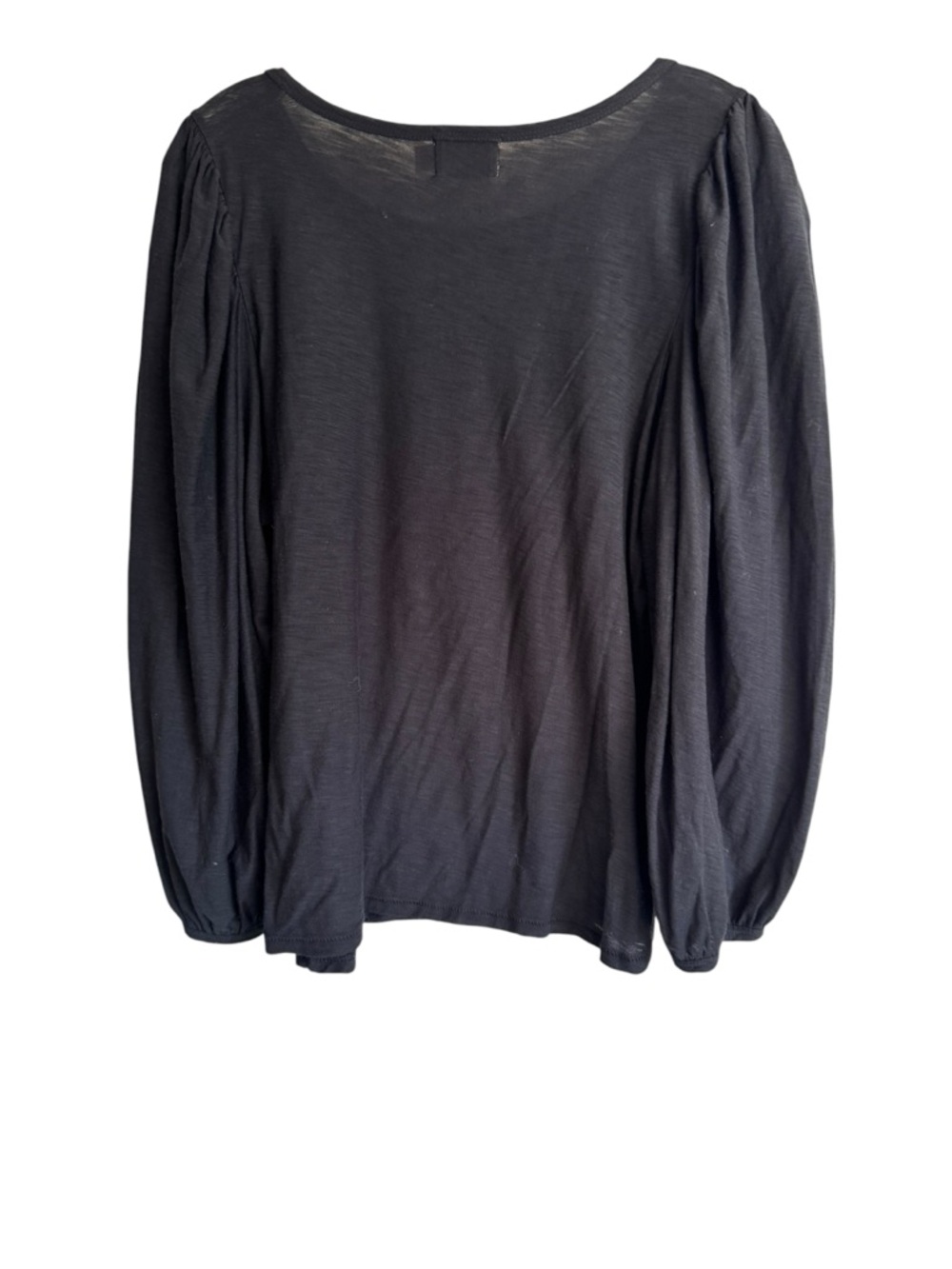 Nation LTD Cecilia Long Balloon Sleeve Pima Cotton Top Size Large - Picture 4 of 8